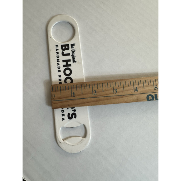 Flat Bottle Openers/ Bar Key, BJ Hooker's Vodka - Steel/White Liquid Ninjas Bar - Picture 5 of 5
